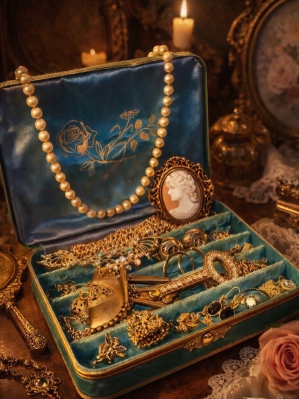 2LB Hand-Pulled Curated Vintage Jewelry Lot Personalized Mystery Treasure Box XL